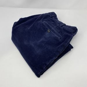 Brooks Brothers Men’s Dress Pants‎ Corduroy Navy Blue Flat Front 34x30